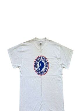 Brisco Brands Mens XL White Graphic T Shirt Nautical Marine Cotton Blend Tee